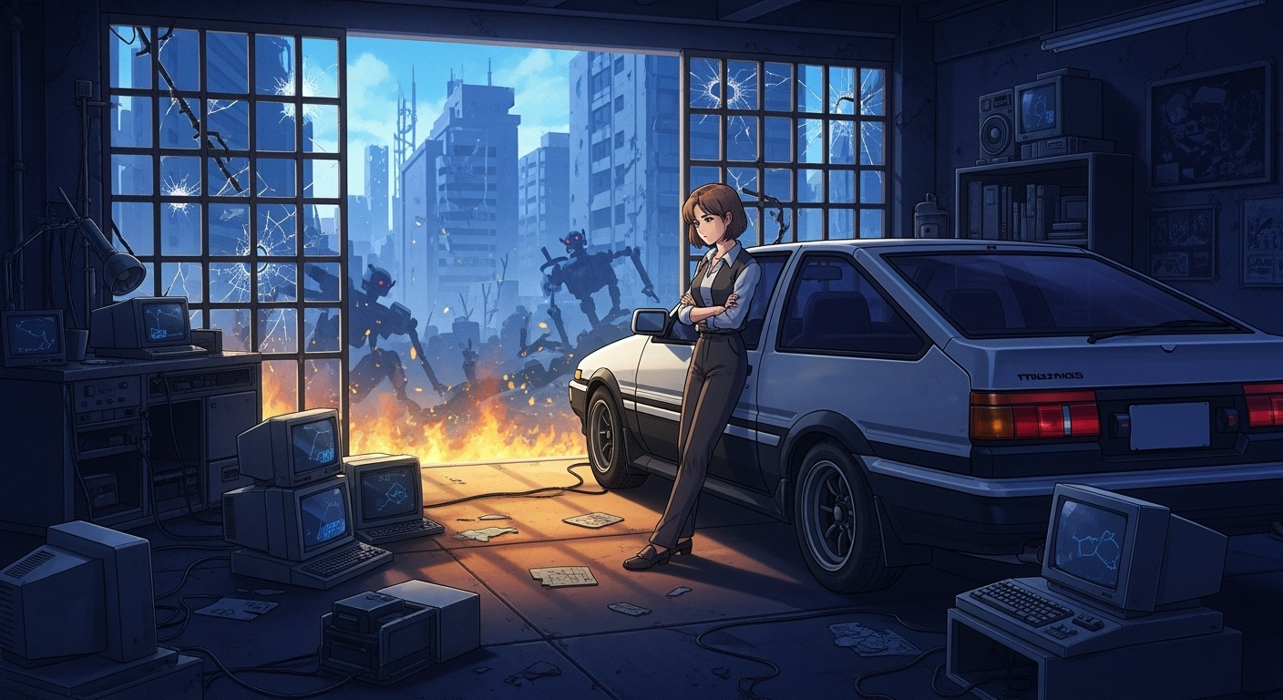 Gemini Imagen 4 Preview – Quiet Reflection Amidst Fire and Ruin