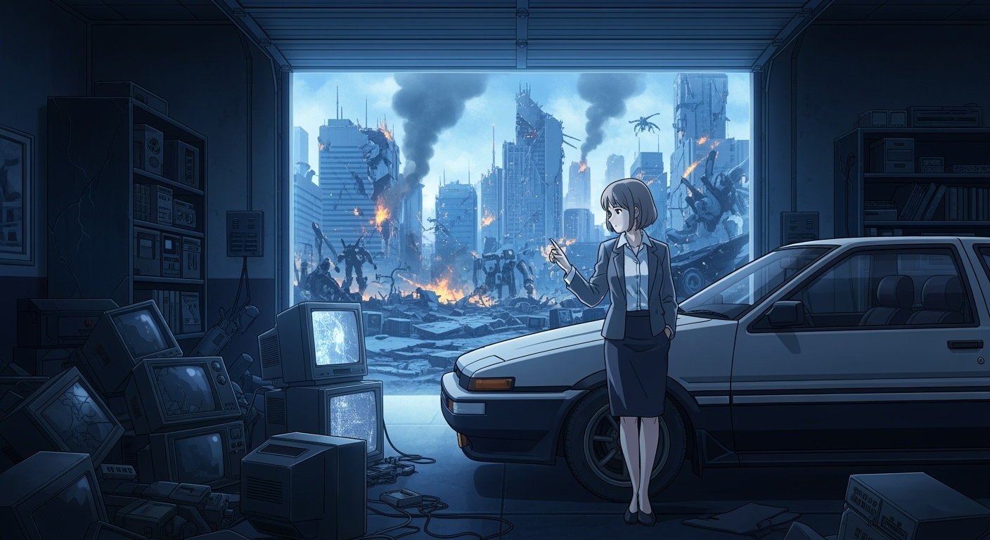 Gemini Imagen 4 Preview – Girl Converses with CRT