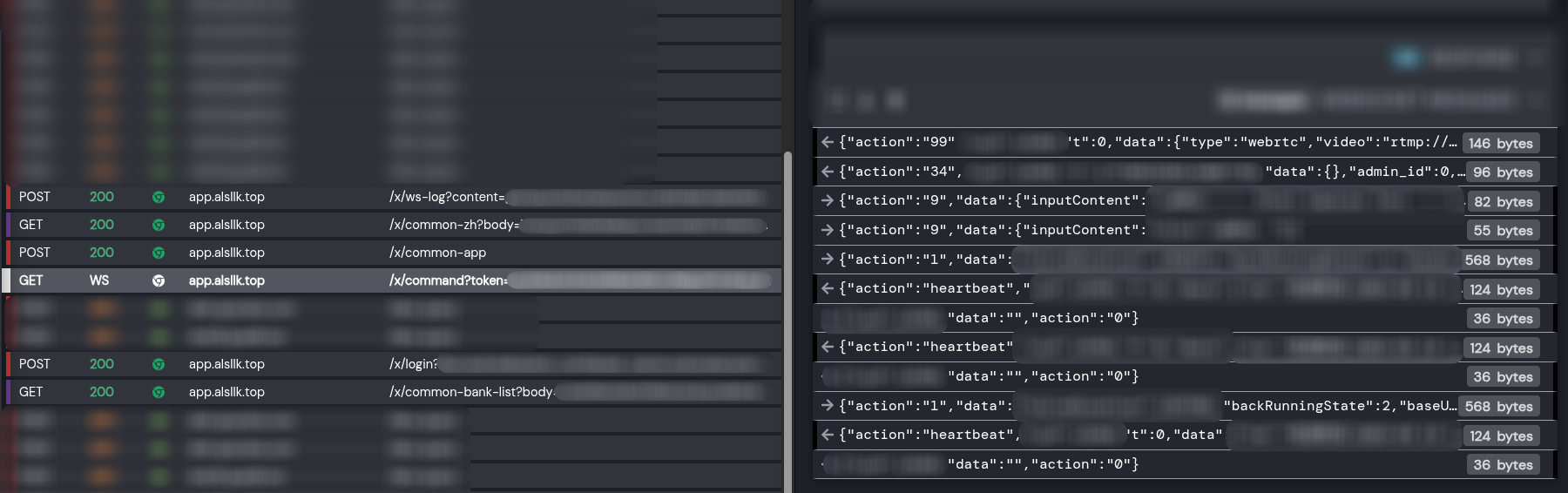 HTTP proxy traffic captured with HTTP Toolkit