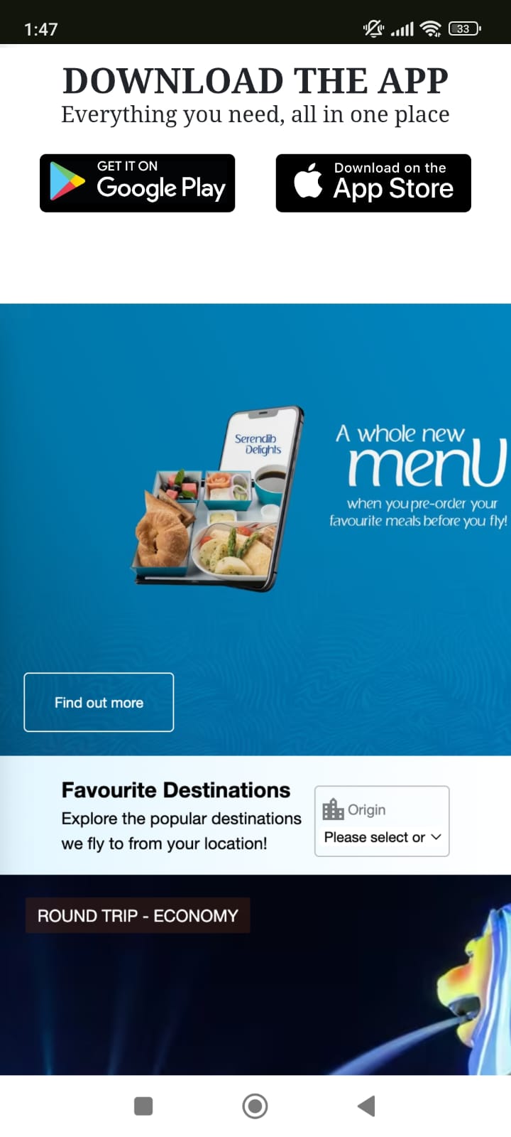 Phishing landing page — download prompt